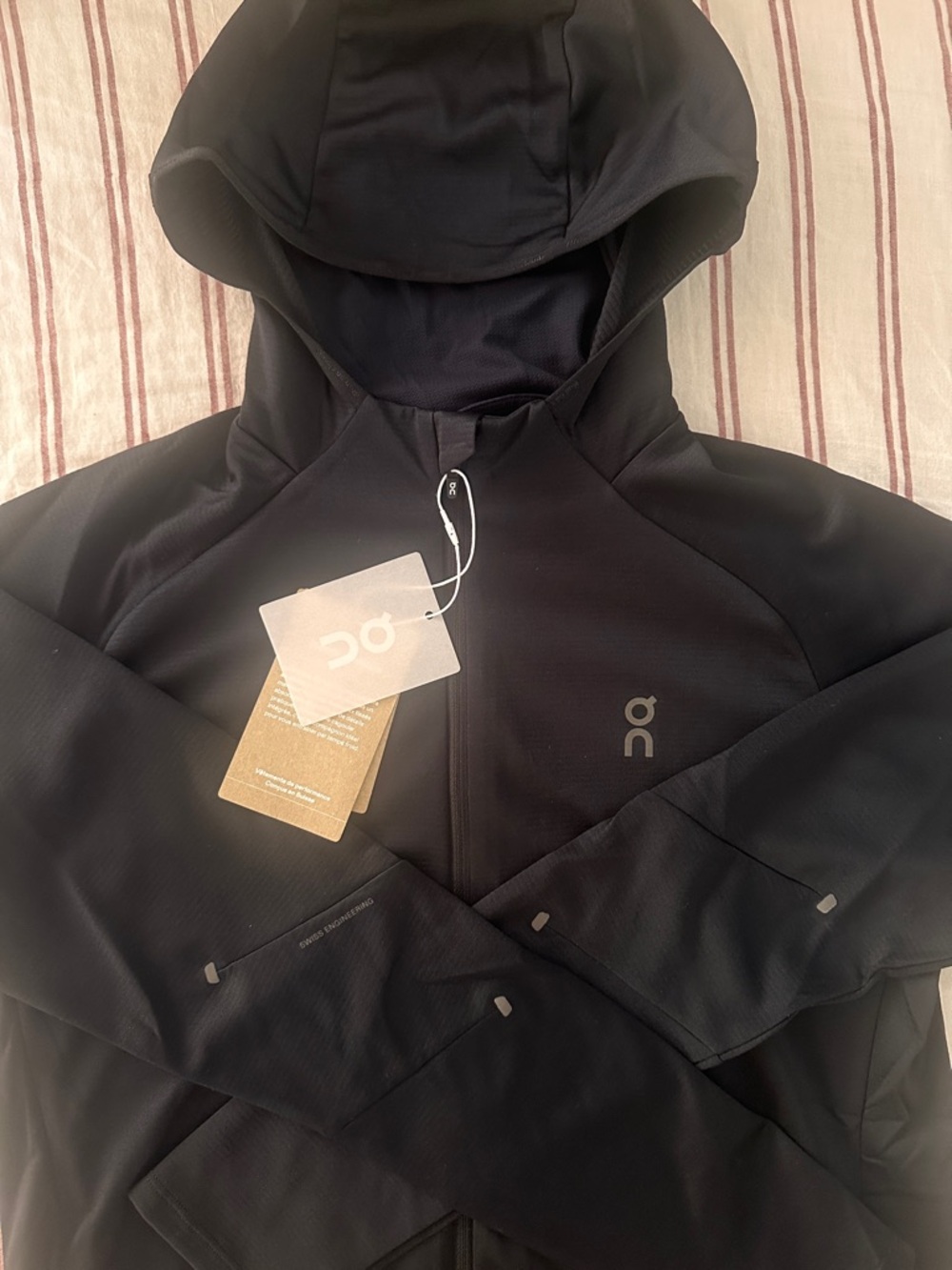 On Climate Zip Hoodie Black Women’s Medium NWT Running Jacket